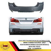 BMW 5 SERIES F10 2010 β 2017 REAR BUMPER M SPORT WITH PARKING SENSOR 51128048594